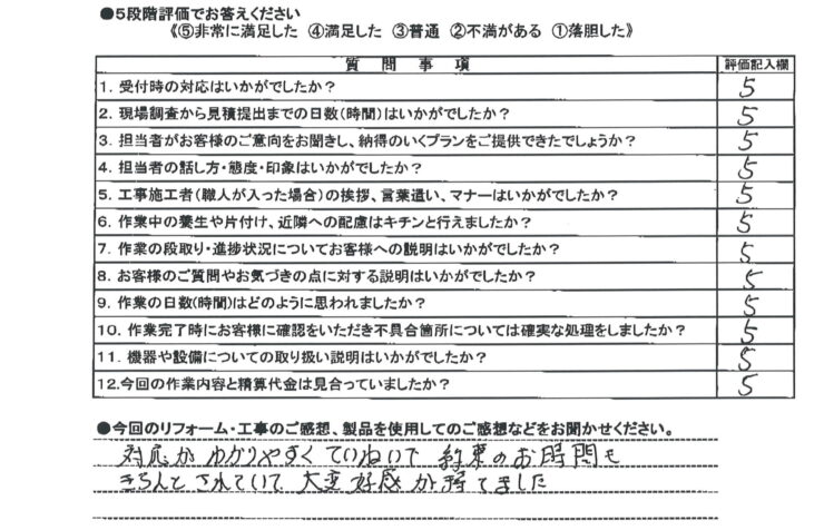 ガス給湯器取替工事