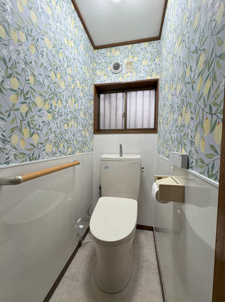 美浦村/トイレリフォーム/内装/壁紙