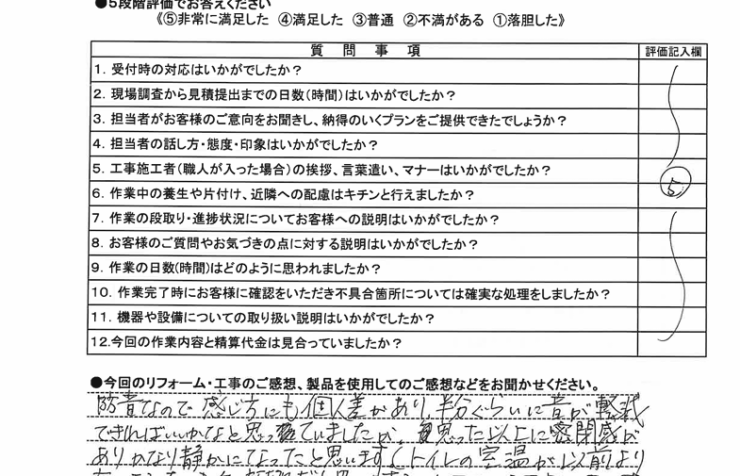 トイレドア交換工事